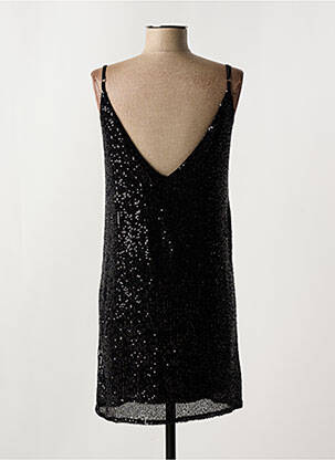 Robe courte col v fines bretelles noir LA PETITE ETOILE femme