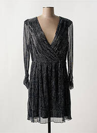 Robe courte manches longues manches longues noir LA PETITE ETOILE femme