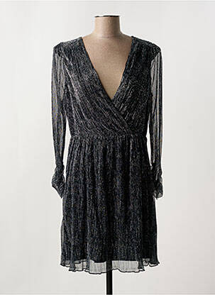 Robe courte manches longues manches longues noir LA PETITE ETOILE femme
