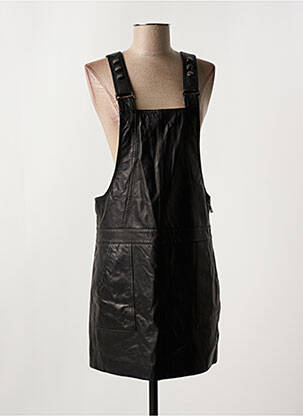 Robe mi-longue fines bretelles noir GIORGIO & MARIO femme