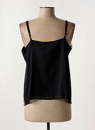Top col v fines bretelles noir CREAM femme