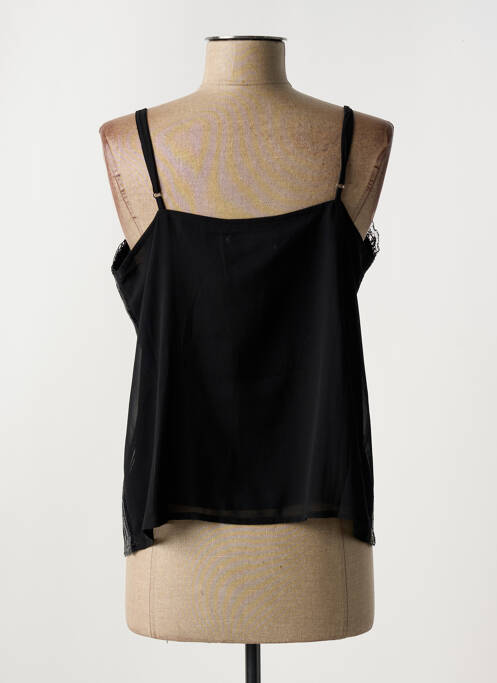 Top col v fines bretelles noir CREAM femme