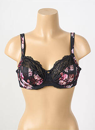 Soutien-gorge effet matière satinée haut soutien-gorge emboitant noir FANTASIE femme