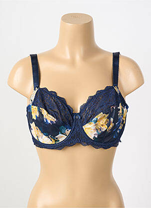 Soutien-gorge effet matière satinée haut soutien-gorge emboitant bleu FANTASIE femme