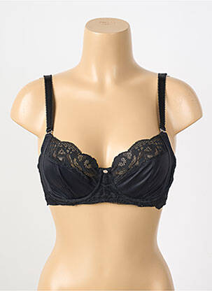 Soutien-gorge effet matière satinée haut soutien-gorge balconnet noir FANTASIE femme