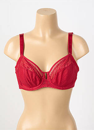 Soutien-gorge effet matière satinée haut soutien-gorge emboitant rouge FANTASIE femme