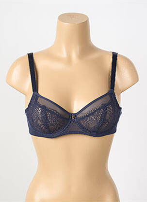 Soutien-gorge effet matière satinée haut soutien-gorge emboitant bleu FANTASIE femme