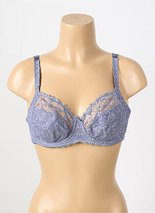 Soutien-gorge effet matière satinée haut soutien-gorge emboitant bleu FANTASIE femme