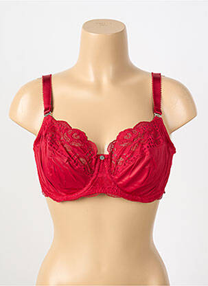 Soutien-gorge broderie haut soutien-gorge emboitant rouge FANTASIE femme