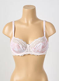 Soutien-gorge effet matière satinée haut soutien-gorge balconnet rose FANTASIE femme