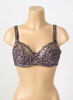 Soutien-gorge légère et transparente haut soutien-gorge emboitant marron FANTASIE femme