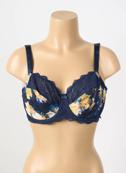 Soutien-gorge effet matière satinée haut soutien-gorge emboitant bleu FANTASIE femme