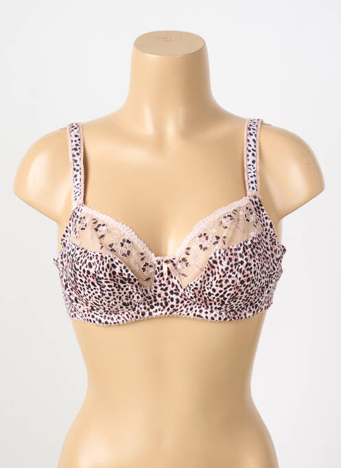 Soutien-gorge effet matière satinée haut soutien-gorge emboitant rose FANTASIE femme