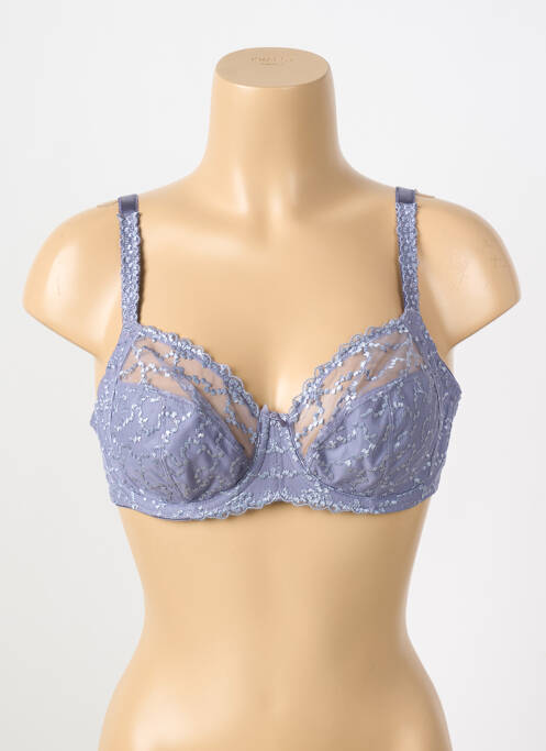 Soutien-gorge effet matière satinée haut soutien-gorge emboitant bleu FANTASIE femme