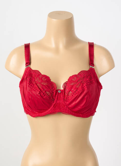 Soutien-gorge broderie haut soutien-gorge emboitant rouge FANTASIE femme