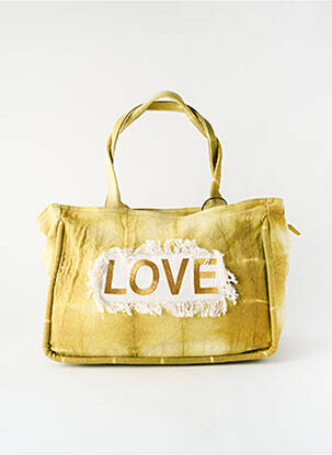 Sac fermeture zippée forme rectangulaire vert VIRGINIE DARLING femme