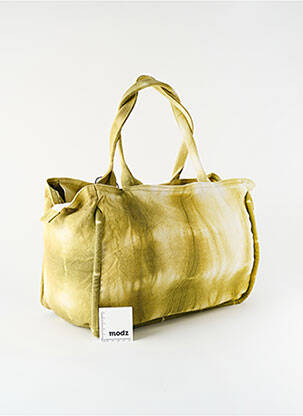 Sac fermeture zippée forme rectangulaire vert VIRGINIE DARLING femme