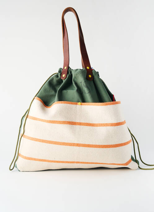 Sac multipoches forme sceau orange AEP + femme