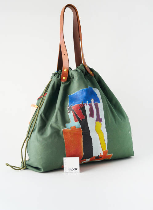 Sac multipoches forme sceau orange AEP + femme