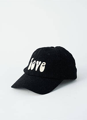 Casquette broderie noir FIVE femme