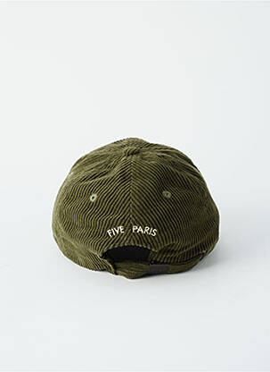 Casquette broderie vert FIVE femme