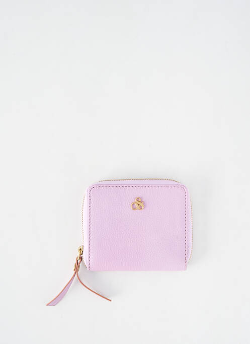 Portefeuille coutures renforcées rose SCOTCH & SODA femme
