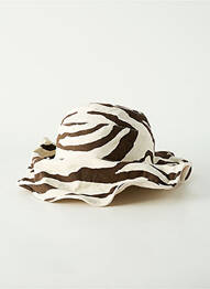 Bonnet forme bob beige OOF WEAR femme