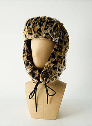 Bonnet fourrure synthétique marron OOF WEAR femme