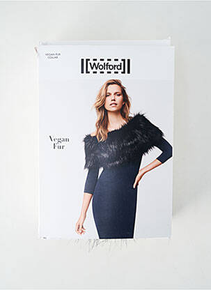 Col / tour de cou coutures renforcées noir WOLFORD femme