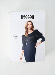 Col / tour de cou coutures renforcées noir WOLFORD femme