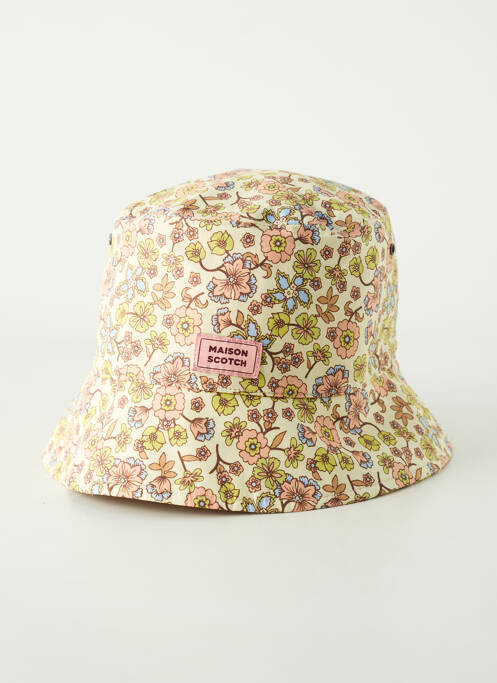 Bonnet forme bob jaune SCOTCH & SODA femme