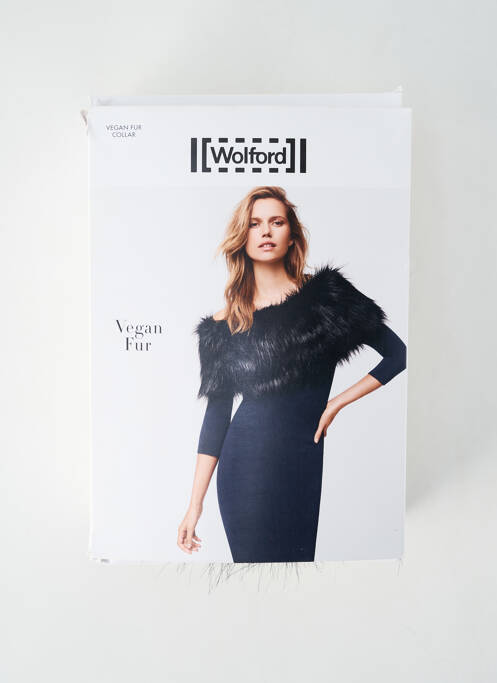 Col / tour de cou coutures renforcées noir WOLFORD femme