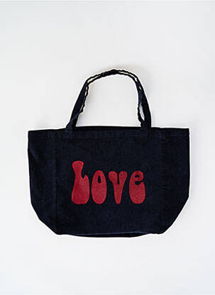 Sac poignée 2 anses de portée forme rectangulaire bleu FIVE femme