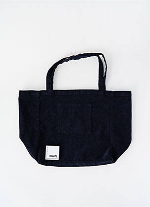 Sac poignée 2 anses de portée forme rectangulaire bleu FIVE femme
