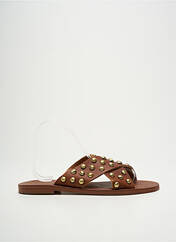 Mules/Sabots marron VIRGINIE DARLING pour femme seconde vue