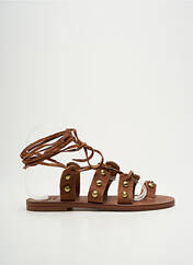 Tongs marron VIRGINIE DARLING pour femme seconde vue