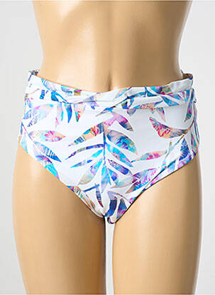 Bas de maillot de bain imprimé fantaisie culotte blanc FANTASIE femme