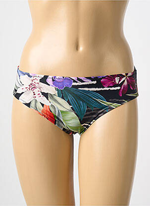 Bas de maillot de bain imprimé tie and dye culotte noir FANTASIE femme
