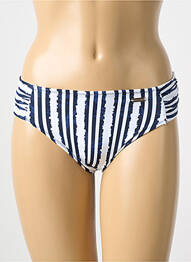 Bas de maillot de bain imprimé rayures culotte bleu FANTASIE femme