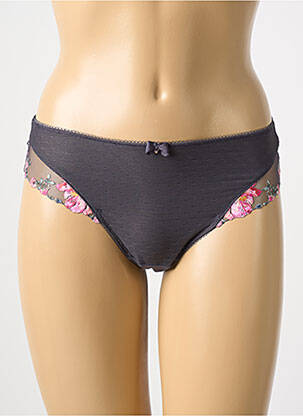 Tanga stretch gris FANTASIE femme