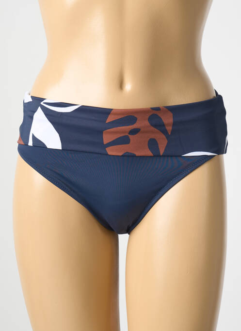 Bas de maillot de bain imprimé fantaisie culotte bleu FANTASIE femme