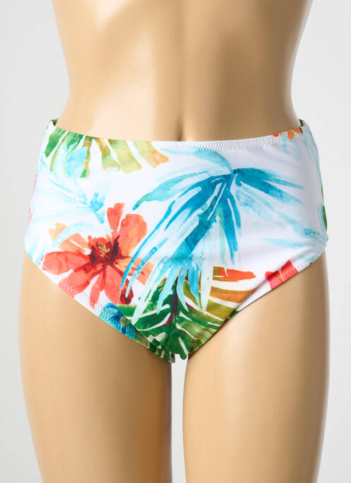 Bas de maillot de bain imprimé tie and dye culotte blanc FANTASIE femme