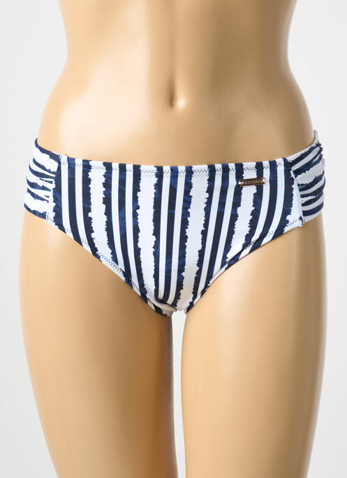 Bas de maillot de bain stretch culotte bleu FANTASIE femme