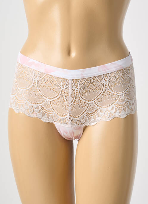 Shorty tissage dentelle rose FANTASIE femme