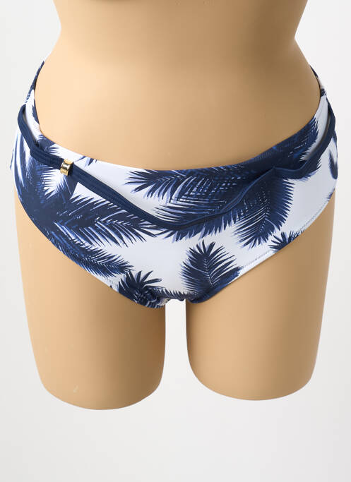 Bas de maillot de bain imprimé fantaisie culotte bleu FANTASIE femme