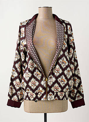 Blouson effet matière satinée rouge SCOTCH & SODA femme