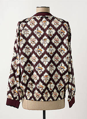 Blouson effet matière satinée rouge SCOTCH & SODA femme