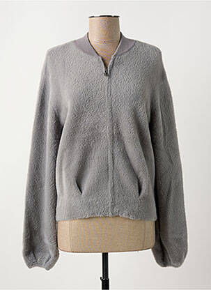 Gilet manches longues stretch gris YAYA femme