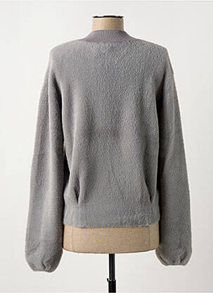 Gilet manches longues stretch gris YAYA femme