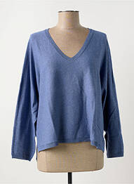 Pull stretch manches longues bleu HARRIS WILSON femme